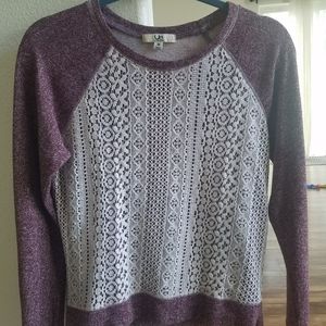 Ya Los Angeles Sweater with lace